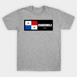 Changuinola City with Panama Flag T-Shirt